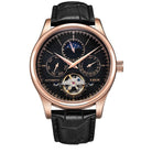 Rose Gold, Black Dial