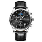 Silver, Black Dial