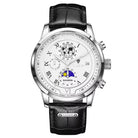 Silver, White Dial