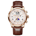 Rose Gold, White Dial