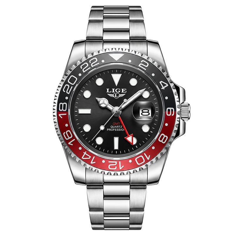 The Phantom herenhorloge – Zwart-rode bezel