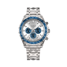 White Dial, Blue Bezel