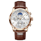 Rose Gold, White Dial