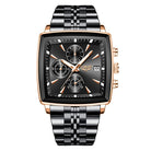 Black, Rose Gold Accents