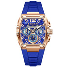 Rose Gold, Blue Strap