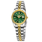 Two-Tone Gold, Green Dial