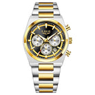 Two-Tone Gold, Black Dial