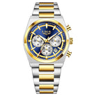 Two-Tone Gold, Blue Dial