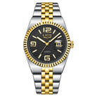 Two-Tone Gold, Black Dial