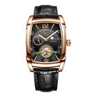 Rose Gold, Black Dial