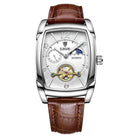 Silver, White Dial